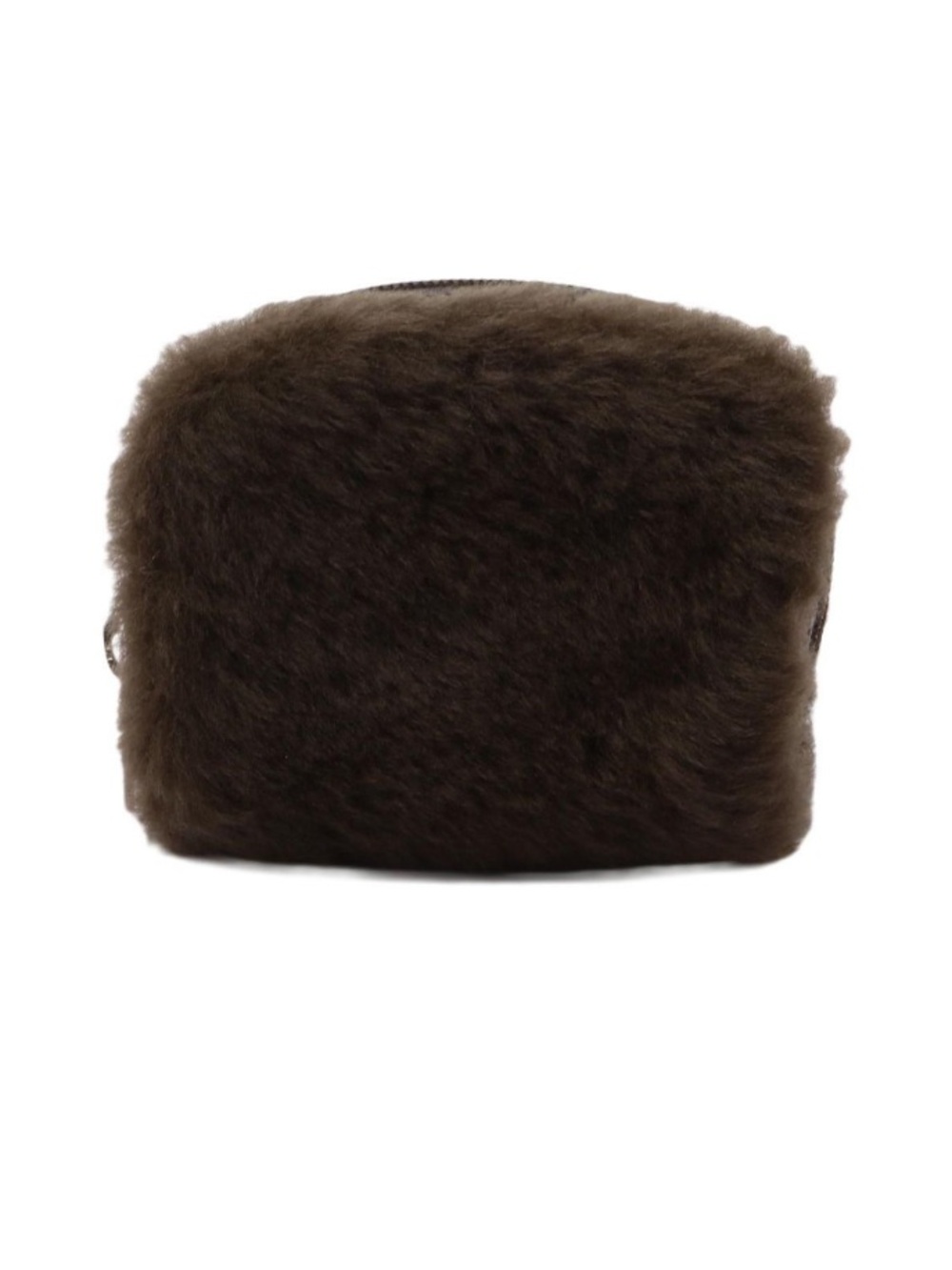 Loewe Brown Faux Fur Pouch